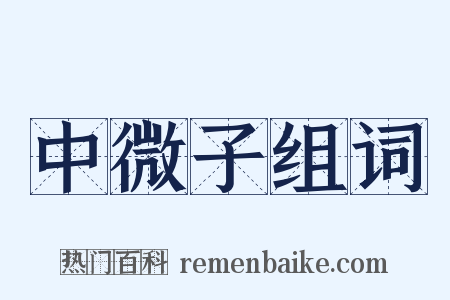 中微子组词是什么意思的图片